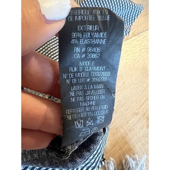 Theory Black and White Mini Dress - Picture 8 of 11